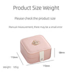 1pcs Double Layer Storage Box For Men And Women Large Capacity Leather Jewelry Box Hardware Latch Travel Portable Flip Lid Palm Jewelry Box Jewelry Box for Women Girls Necklace Ring Storage Organizer 2 Layers Large PU-Leathers Jewelry Case