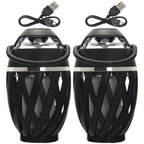 2-Pack: Power-To-Go True Wireless Stereo Lantern Flame Speakers