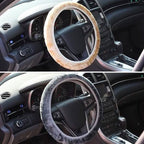 2-Piece: Car Steering Wheel Cover