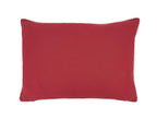 Fennco Styles Embroidered Snowflakes Cotton Throw Pillow Cover 14" W x 20" L - Red Holiday Cushion Case for Christmas, Couch, Bedroom, Living Room and Office Décor