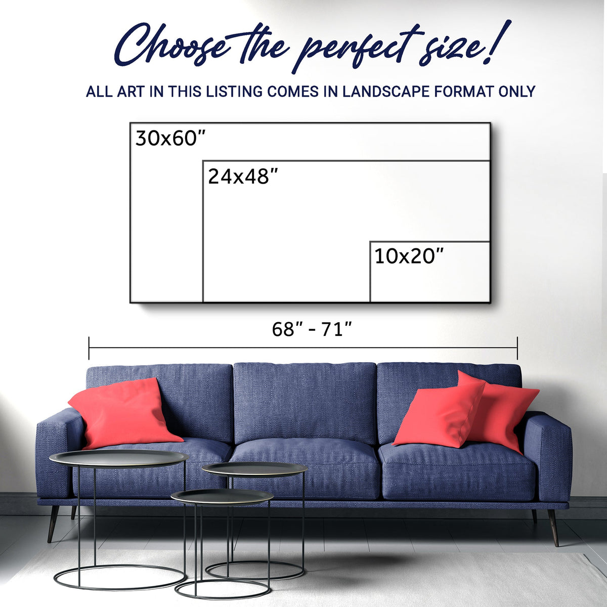 Modern Mountain Landscape Wall Art