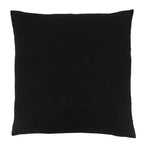 Fennco Styles Embroidered Crosses Cotton Decorative Throw Pillow Cover 20" W x 20" L - Black Woven Cushion Case for Home, Couch, Living Room, Bedroom, Office and Holiday Décor