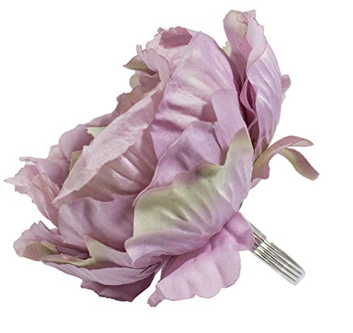 Fennco Styles Handmade Peony Napkin Rings, Set of 4 - Violet Flower Decorative Napkin Holders for Home, Dining Table, Banquet, Family Gathering, Holiday and Special Occasion