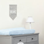NoJo Dreamer Elephant Blue, Grey 8 Piece Nursery Crib Bedding Set