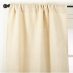 Fennco Styles Passe-Partout Burlap Lined Curtain Drape Panel 42 x 96 Inch, One Piece for Bedroom, Living Room, Patio Door Backing Sliding Glass Door Drape