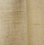 Fennco Styles Passe-Partout Burlap Lined Curtain Drape Panel 42 x 96 Inch, One Piece for Bedroom, Living Room, Patio Door Backing Sliding Glass Door Drape