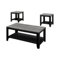 Table Set, Coffee, End, Side, Accent For Living Room Transitional (Set of 3) - Black