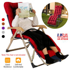 67x22in Chaise Lounger Cushion Recliner Rocking Chair Sofa Mat Deck Chair Cushion