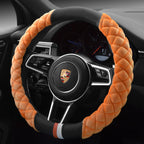 Cute Plush Winter Steering Wheel Cover 38cm