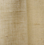 Fennco Styles Passe-Partout Burlap Lined Curtain Drape Panel 42 x 96 Inch, One Piece for Bedroom, Living Room, Patio Door Backing Sliding Glass Door Drape