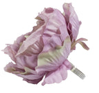 Fennco Styles Handmade Peony Napkin Rings, Set of 4 - Violet Flower Decorative Napkin Holders for Home, Dining Table, Banquet, Family Gathering, Holiday and Special Occasion