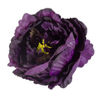 Fennco Styles Handmade Peony Napkin Rings, Set of 4 - Violet Flower Decorative Napkin Holders for Home, Dining Table, Banquet, Family Gathering, Holiday and Special Occasion