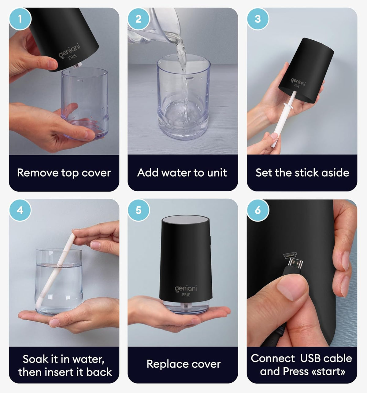 Humidifier Erie 250ML, Black
