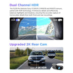 VIOFO A229 Pro 2-Channel 4K HDR Sony STARVIS 2 Front and Rear Dash Cam