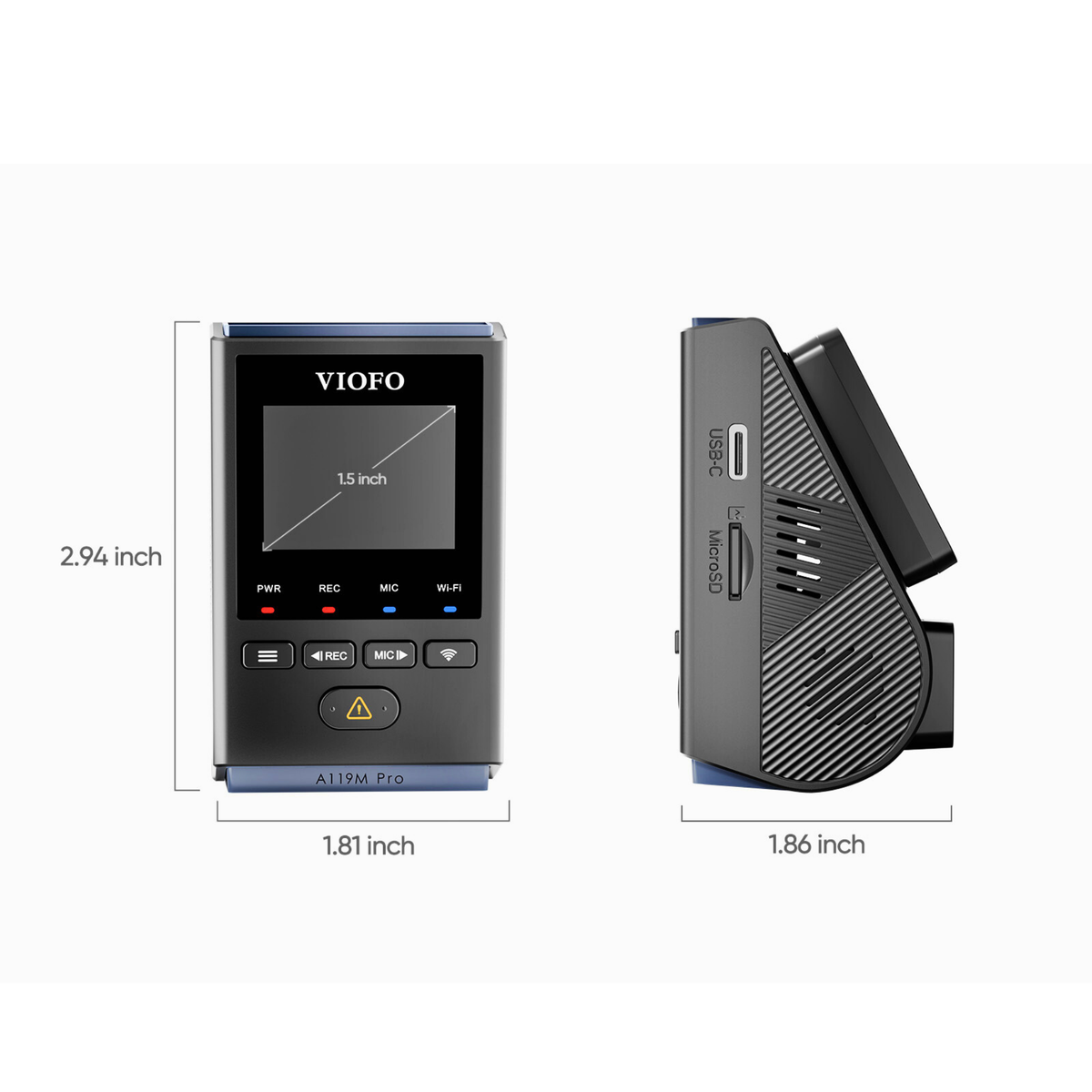 VIOFO A119M Pro 1CH 4K 30FPS HDR Dash Cam