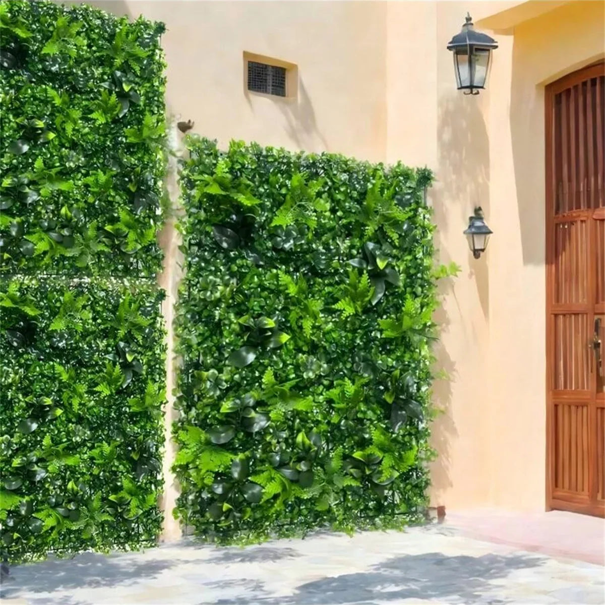 1pcs Artificial Plant Wall UV-Anti Ivy Privacy Fence Wall Screen Faux Greenery Panels Backdrop Boxwood  for Indoor Outdoor