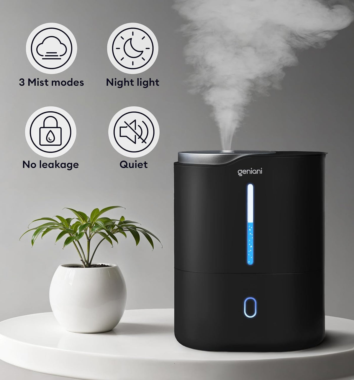 Humidifier Huron 4L, Black
