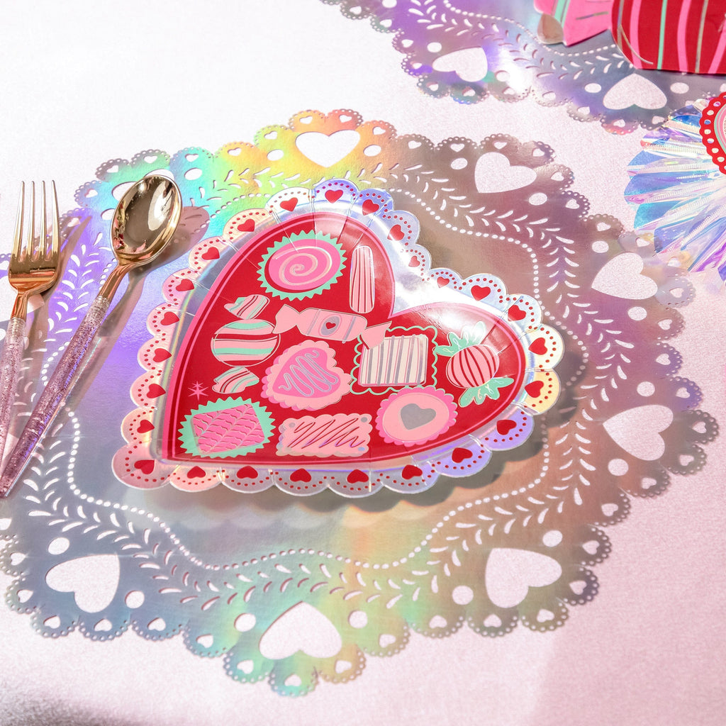 Sweetheart Iridescent Doily Placemats (10 count)