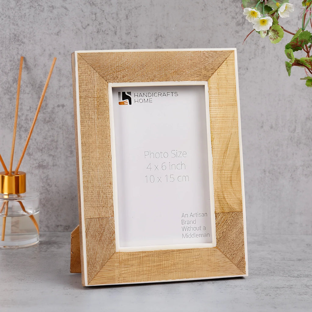 Wood Resin Inlay Picture Frame 4x6 5x7 Photo Frame Decor