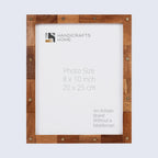 Picture Frame Star Wood Collection Brass & Wood Brown - 3 Sizes