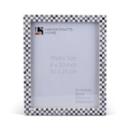 Checkered Bone Inlay Picture Frame 4x6 5x7 8x10 Home Decor