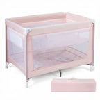 Portable Baby Playard Folding Travel Crib for Infants with Soft Mattress