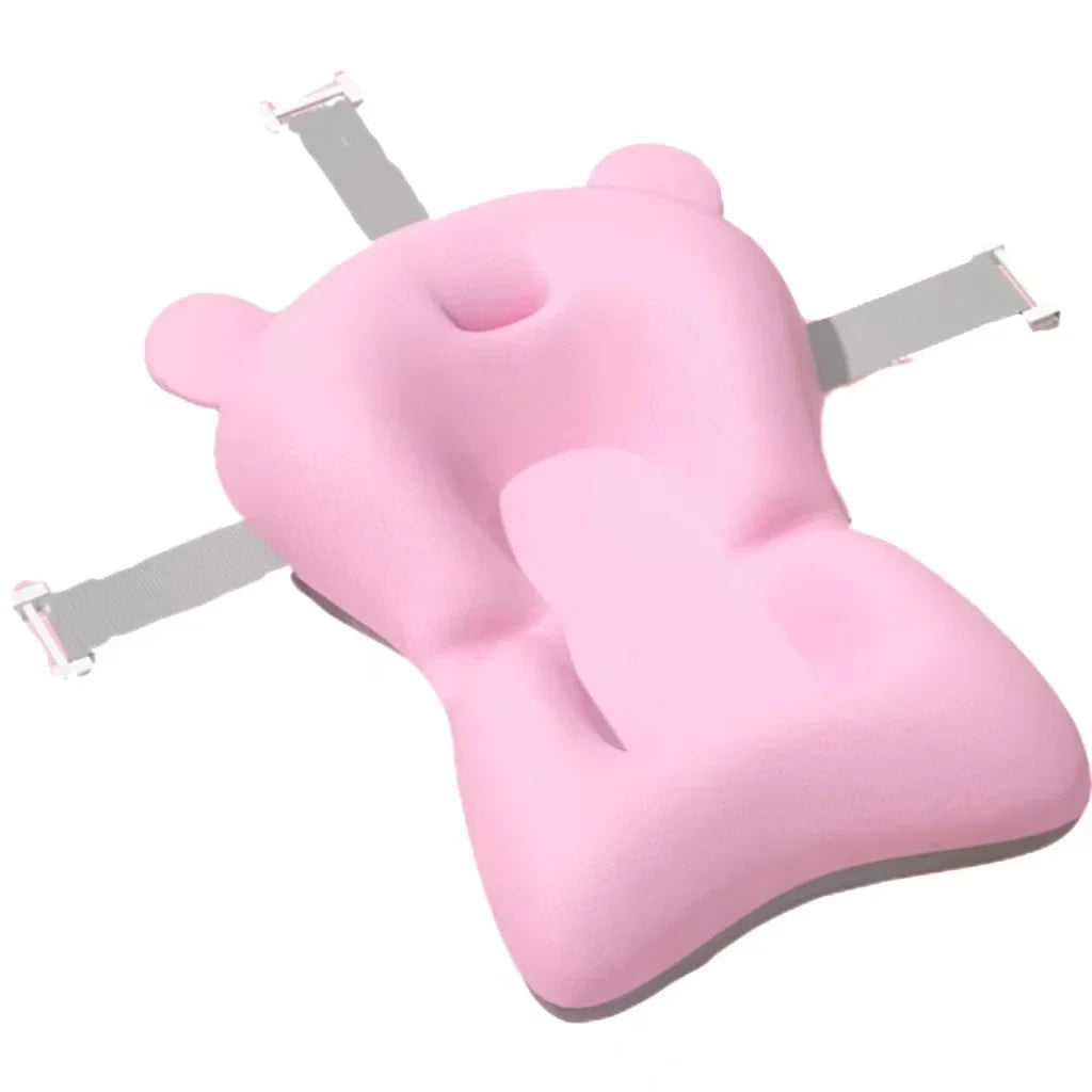 Foldable Baby Bath Support Cushion – Adjustable Floating Safety Seat for Bathtub