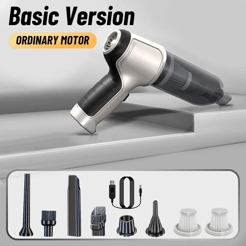 95000PA Car Vacuum Cleaner  Wireless Powerful Cleaning Machine Auto Robot Car Accessories Home Appliance Strong Suction As Gift