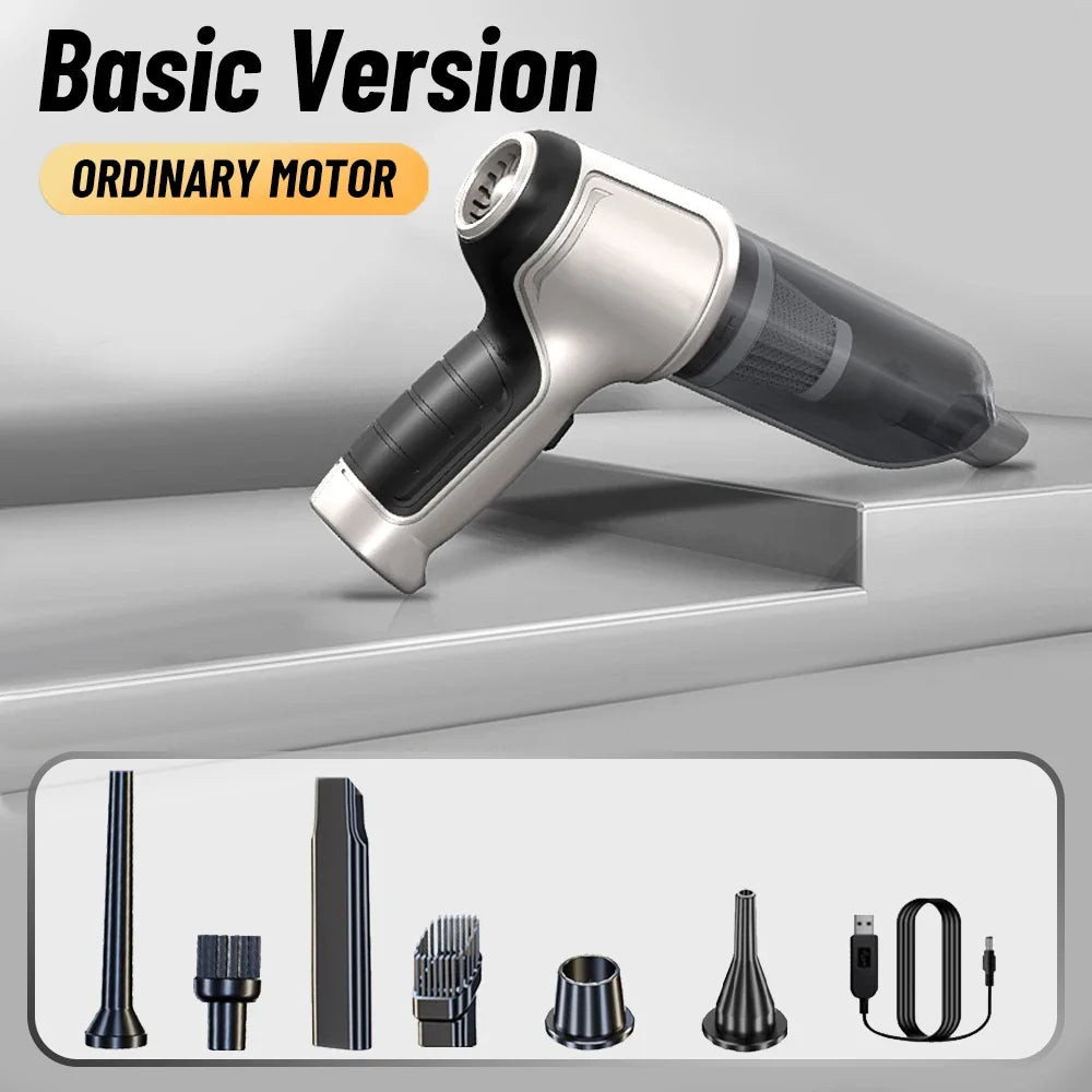 95000PA Car Vacuum Cleaner  Wireless Powerful Cleaning Machine Auto Robot Car Accessories Home Appliance Strong Suction As Gift