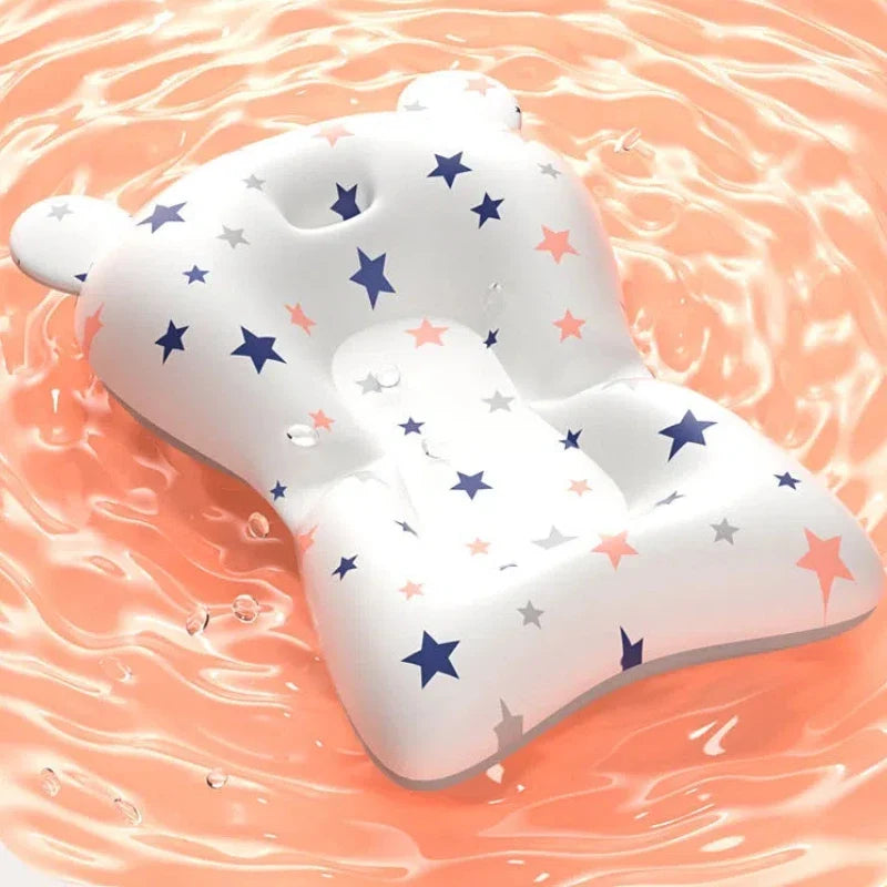 Foldable Baby Bath Support Cushion – Adjustable Floating Safety Seat for Bathtub