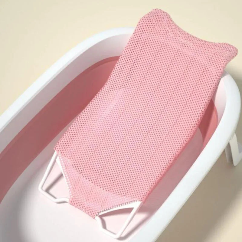 Newborn Baby Bath Support Net – Sitting Bath Tool for Infant Tub