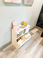 SHELBY- Toy Shelf + Storage Bin