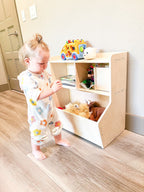 SHELBY- Toy Shelf + Storage Bin