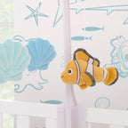 Finding Nemo Cutest Little Catch Light Blue, and Orange Plush Nemo and Seashells Musical Mobile