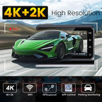 3-inch 4K 2K Front-and-rear Dual-camera HD Dash Cam