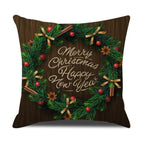 Christmas Green Stripe Pattern Cotton Linen Throw Pillow Christmas Stripe Pillow Cases Christmas Green Decorative Cushion Cover Cotton Linen Pillowcase Indoor Sofa Decorations Home Sofa Decorative Pillowcase 45X45CM