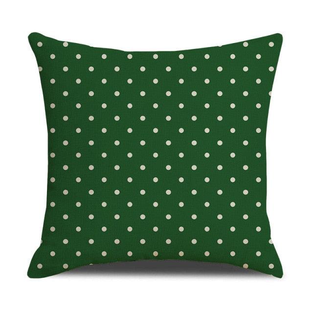 Christmas Green Stripe Pattern Cotton Linen Throw Pillow Christmas Stripe Pillow Cases Christmas Green Decorative Cushion Cover Cotton Linen Pillowcase Indoor Sofa Decorations Home Sofa Decorative Pillowcase 45X45CM