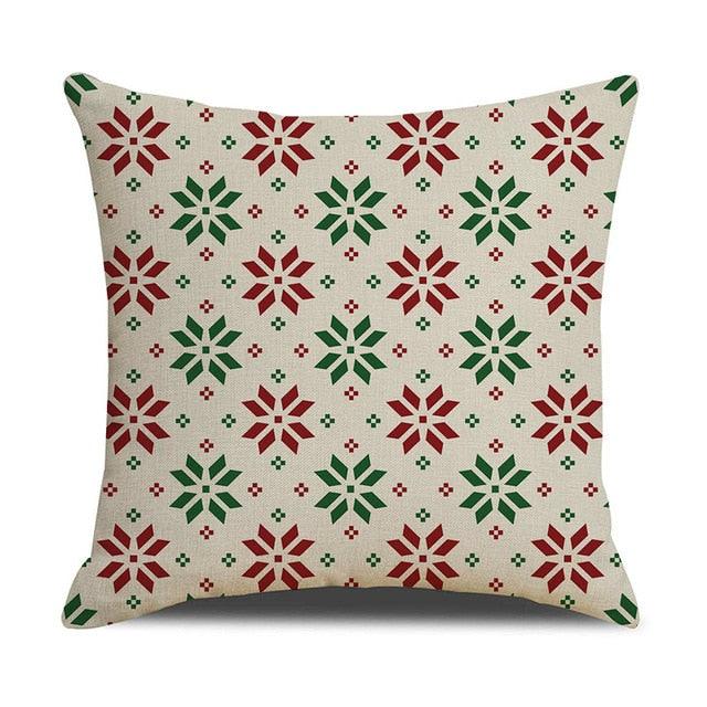 Christmas Green Stripe Pattern Cotton Linen Throw Pillow Christmas Stripe Pillow Cases Christmas Green Decorative Cushion Cover Cotton Linen Pillowcase Indoor Sofa Decorations Home Sofa Decorative Pillowcase 45X45CM
