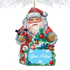 Santa Christmas Picture Frame Ornaments - Ornament for Photo - Christmas Santa Snowman Decor - 8119181PF