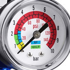 Professional Analog Air Compressor Regulator - 150 PSI High Flow Control with 89 SCFM (AR-01)