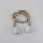 Magnets Curtains Clamps Curtain Holder Pompom Tieback Magnetic Clips Hanging Balls Tie Back Home Decoration Accessories Magnetic Curtain Tiebacks European Style Decorative Curtain Drape Tie With Strong Magnetic For Home And Office Decoration