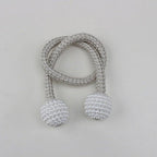 Magnets Curtains Clamps Curtain Holder Pompom Tieback Magnetic Clips Hanging Balls Tie Back Home Decoration Accessories Magnetic Curtain Tiebacks European Style Decorative Curtain Drape Tie With Strong Magnetic For Home And Office Decoration