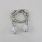 Magnets Curtains Clamps Curtain Holder Pompom Tieback Magnetic Clips Hanging Balls Tie Back Home Decoration Accessories Magnetic Curtain Tiebacks European Style Decorative Curtain Drape Tie With Strong Magnetic For Home And Office Decoration