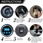 Portable Air Compressor Pump Tire Inflator