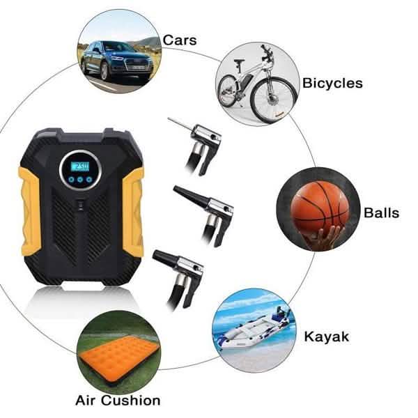 Portable Air Compressor Pump Tire Inflator