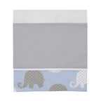 NoJo Dreamer Elephant Blue, Grey 8 Piece Nursery Crib Bedding Set