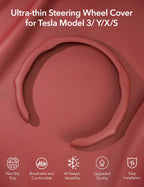 Ultra-thin Steering Wheel Cover for Tesla Model 3/Y/X/S